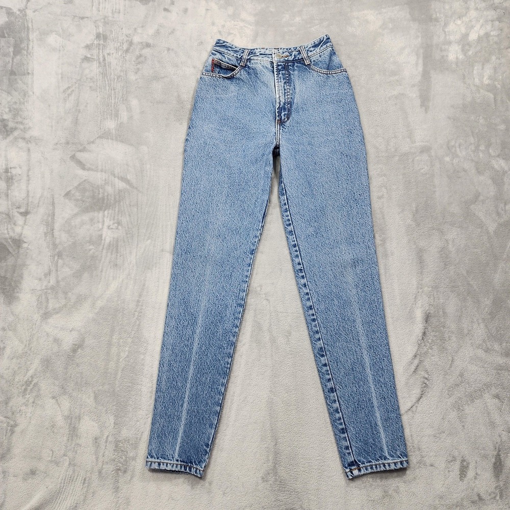 Vintage Bongo Jeans Womens 5 Juniors‎ Blue High Rise Mom Tapered 90s USA Denim